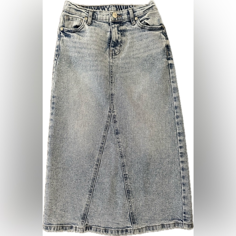Art Class Denim Midi Skirt - Picture 7 of 11